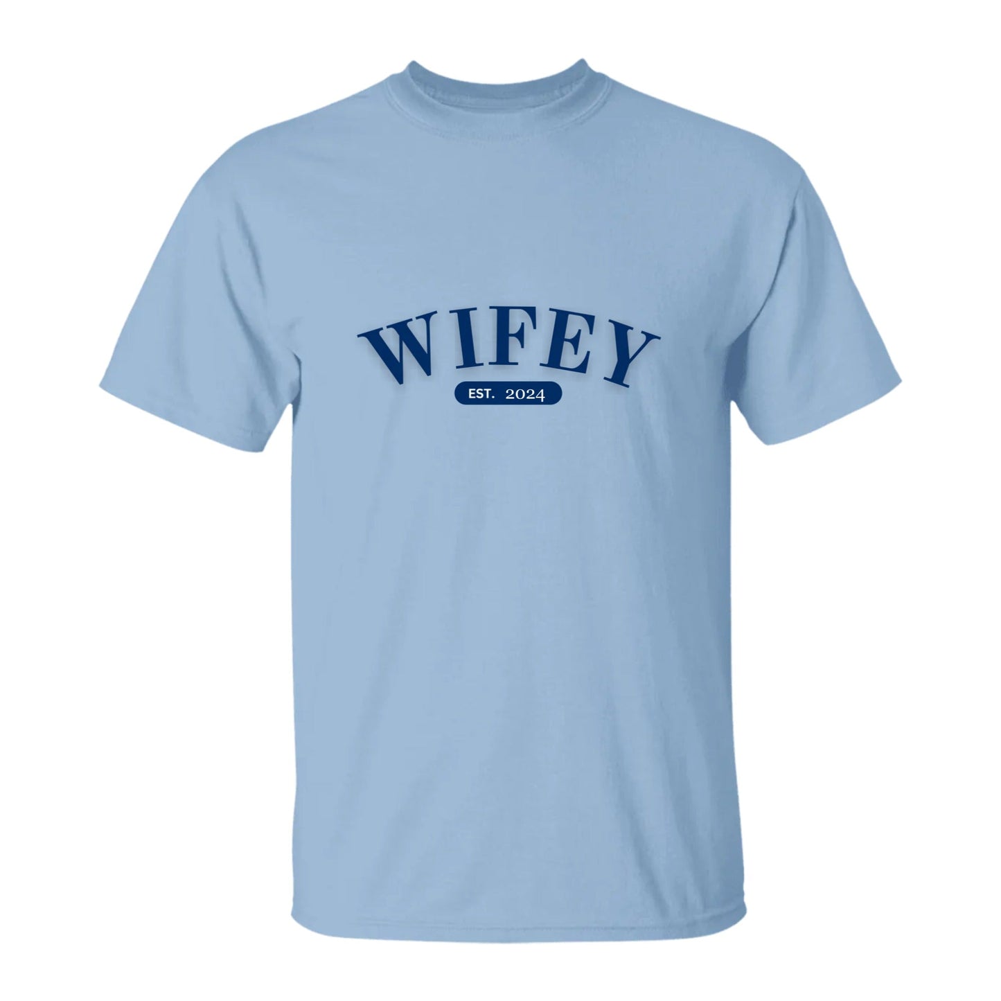 Wifey or Hubby T-shirt with Personalized Year