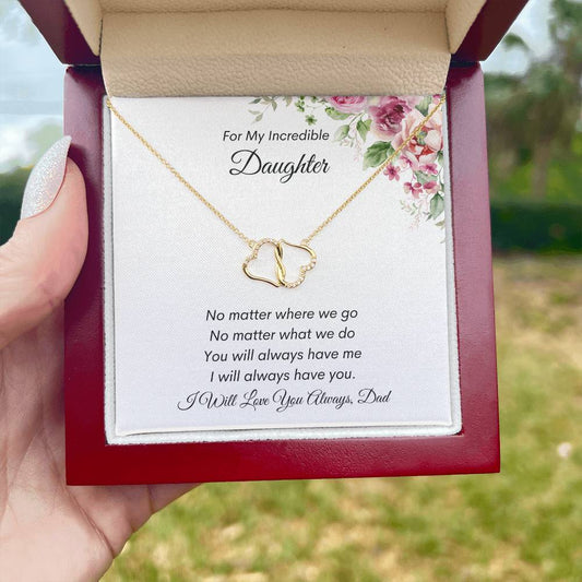 Incredible Daughter - 10K Solid Gold Hearts