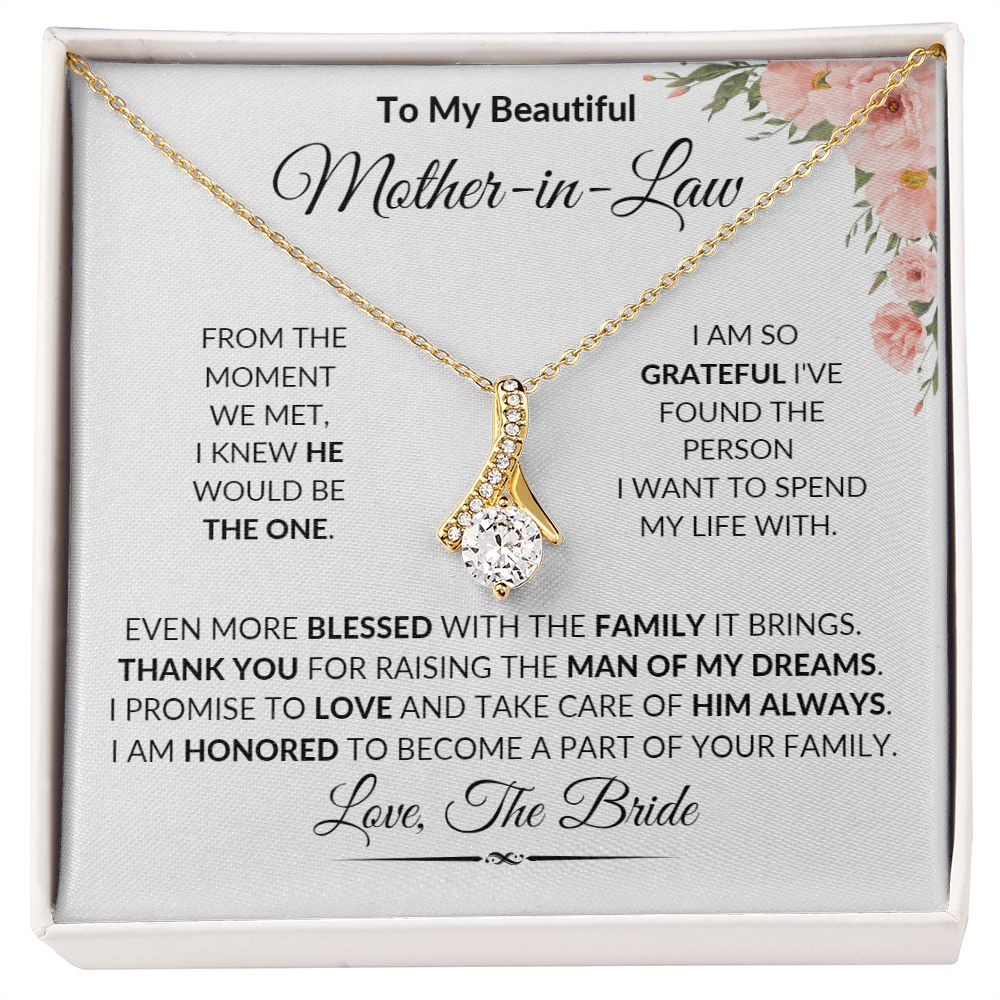 To Mother-in-Law Alluring Beauty Necklace