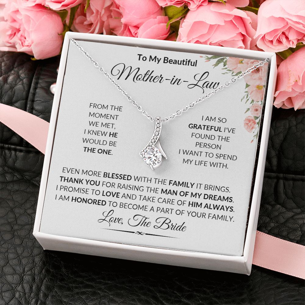 To Mother-in-Law Alluring Beauty Necklace