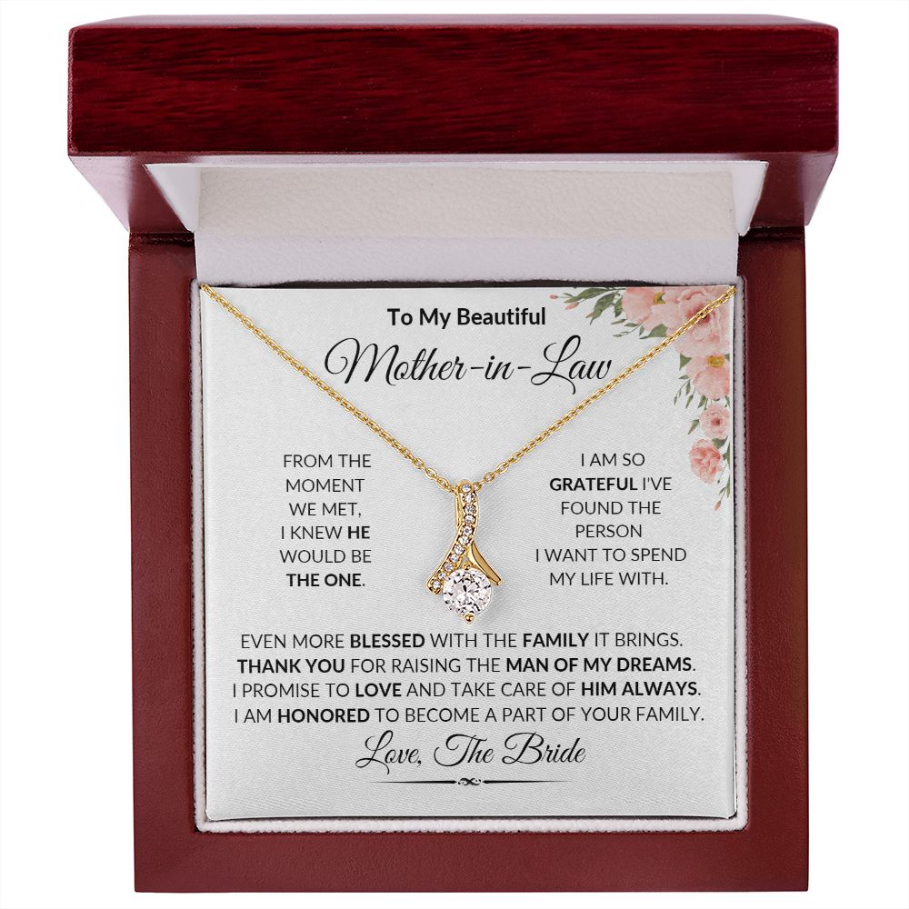 To Mother-in-Law Alluring Beauty Necklace