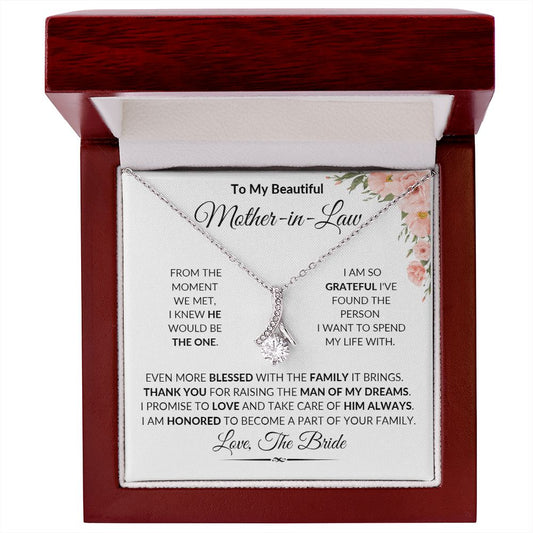 To Mother-in-Law Alluring Beauty Necklace