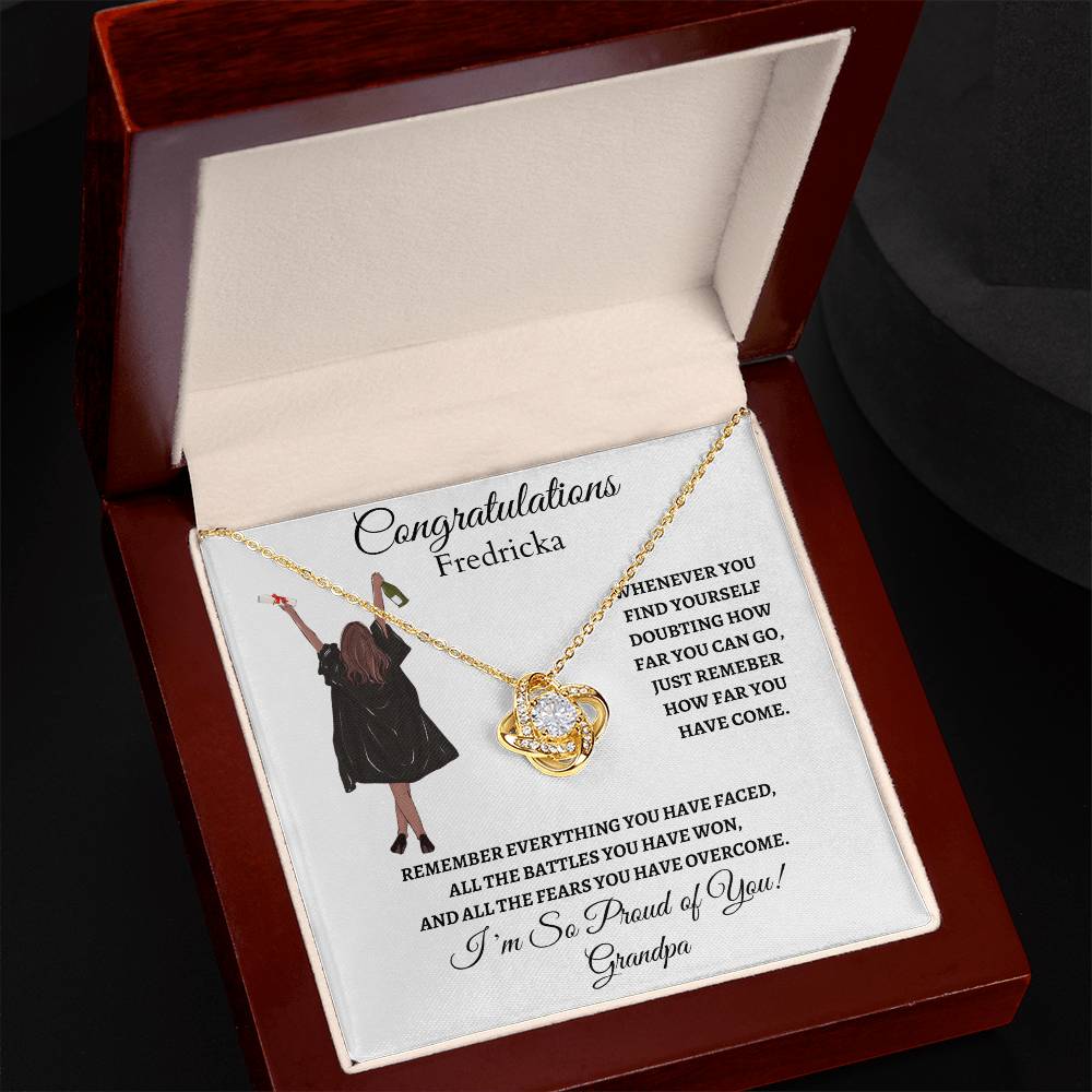 For Her Graduation - Love Knot Necklace