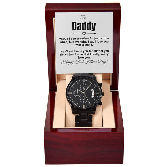 Daddy - Black Chronograph Watch