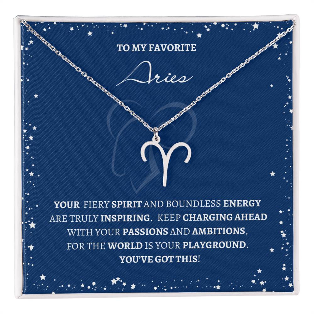 Aries Zodiac Necklace