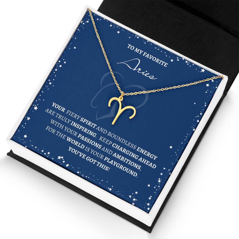 Aries Zodiac Necklace