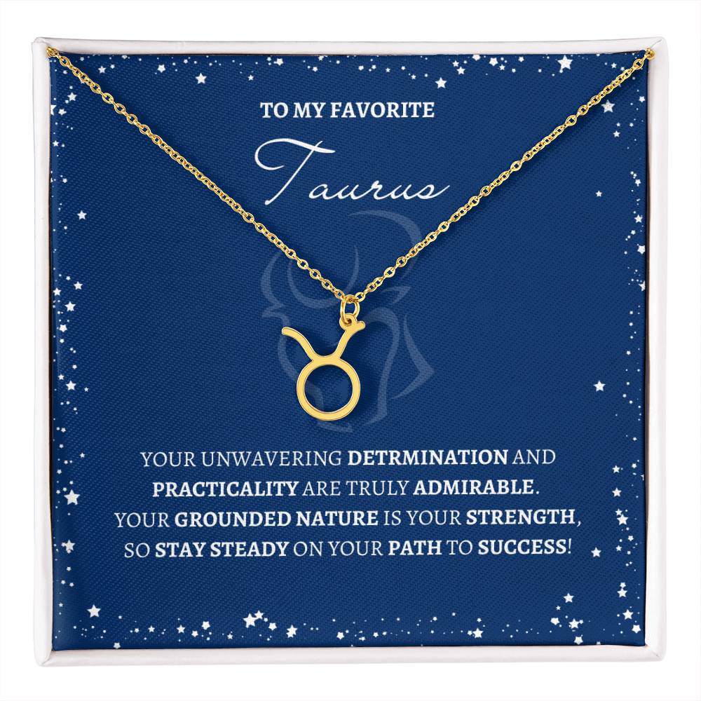 Taurus Zodiac Necklace