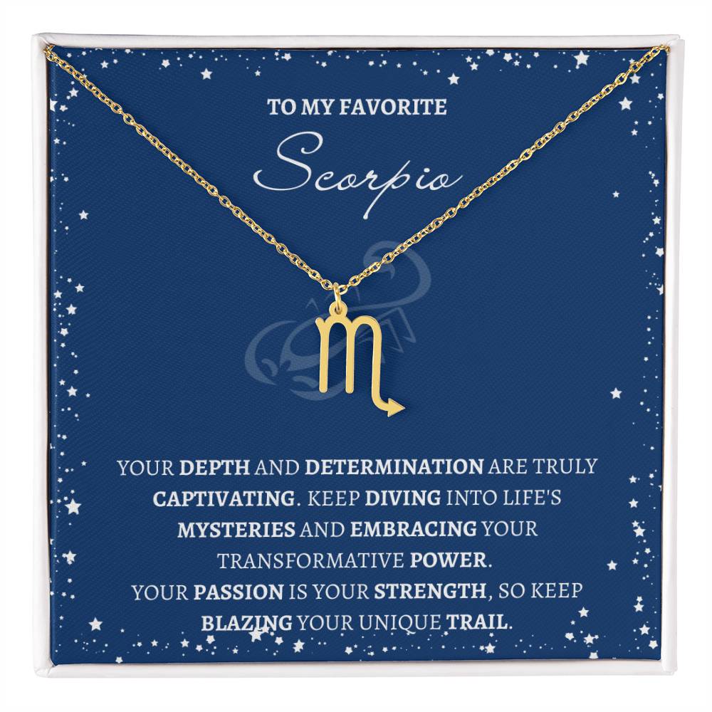 Scorpio Zodiac Necklace