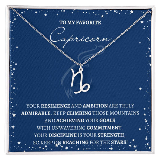 Capricorn Zodiac Necklace