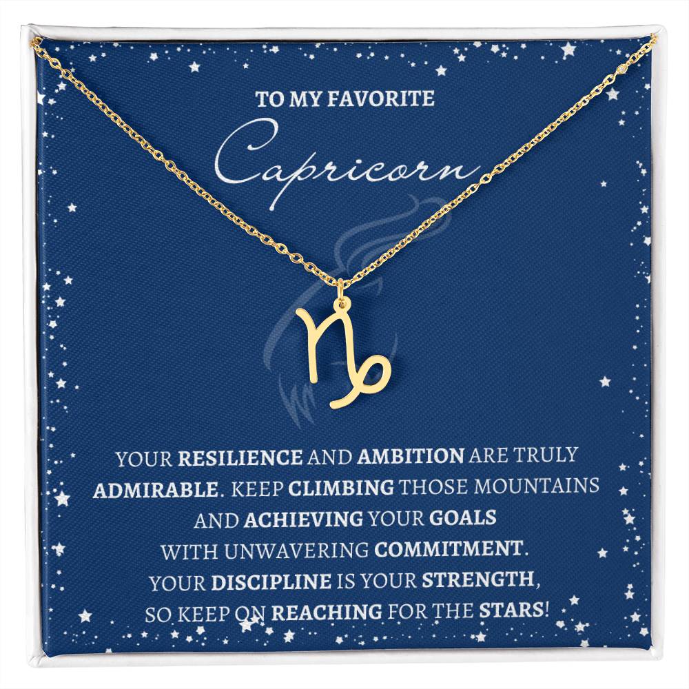 Capricorn Zodiac Necklace