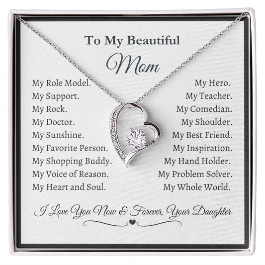 Mom from Daughter - Forever Love Necklace