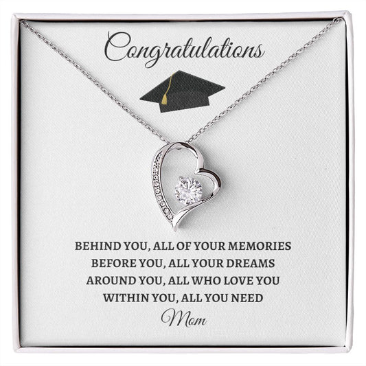 To Daughter From Mom Graduation - Forever Love Necklace