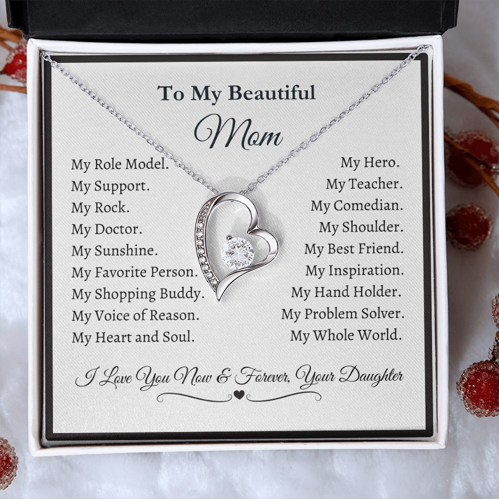 Mom from Daughter - Forever Love Necklace