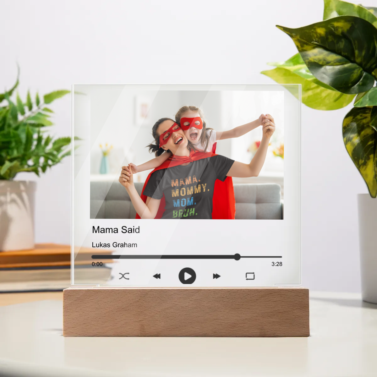 Personalized Image & Song Acrylic Square Plaque