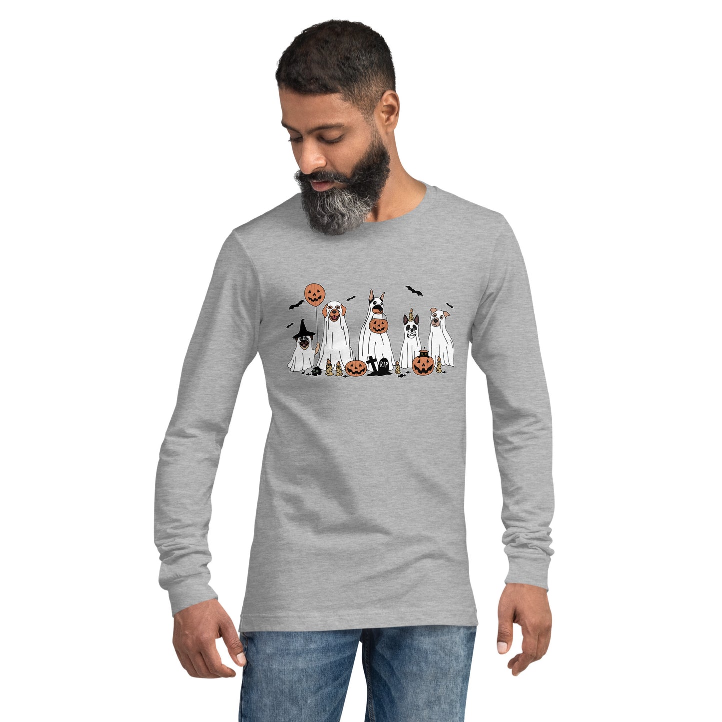 Halloween Dog Unisex Long Sleeve Tee